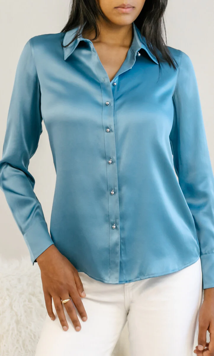 Milano Silk Blouse - Seasonal Collection - Image 9