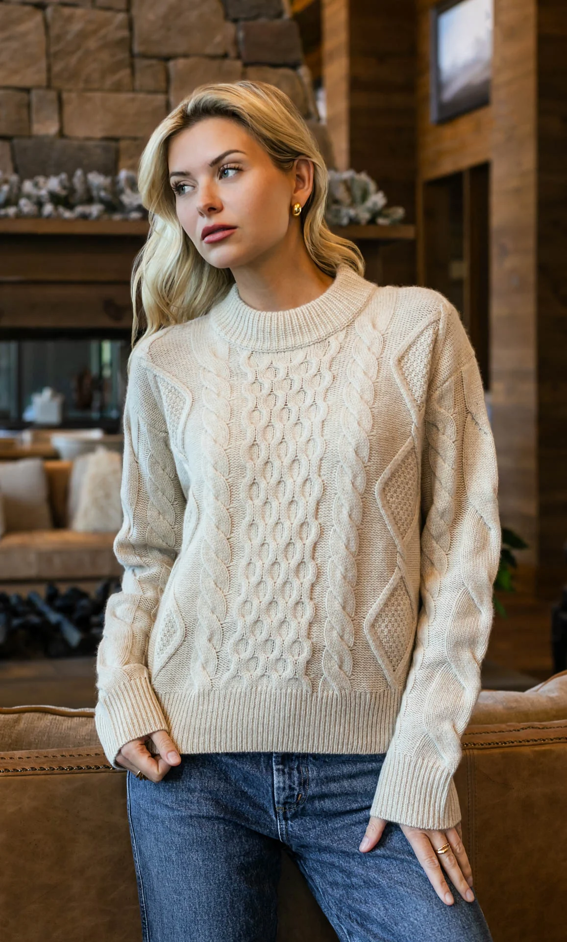 Moritz Cashmere Cable Sweater - Image 15