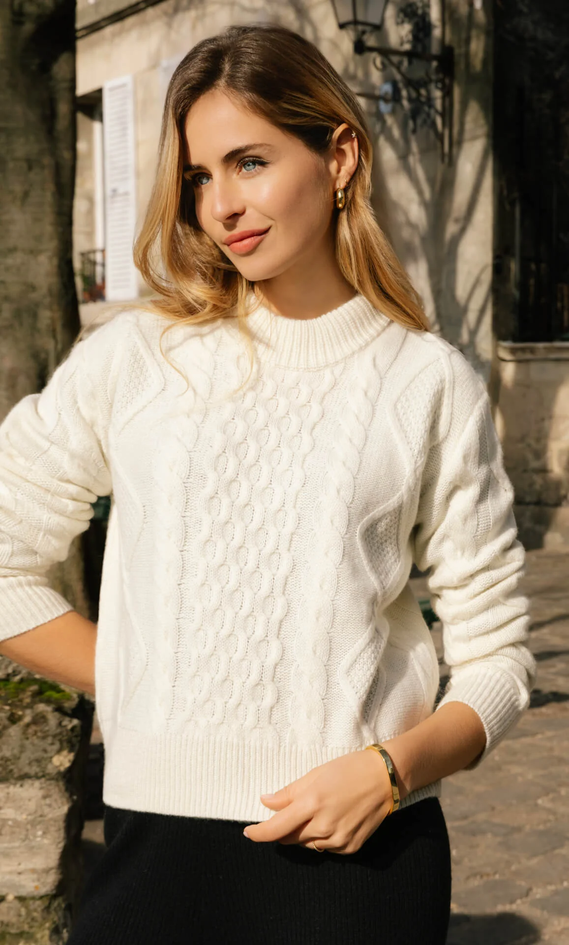 Moritz Cashmere Cable Sweater - Image 3