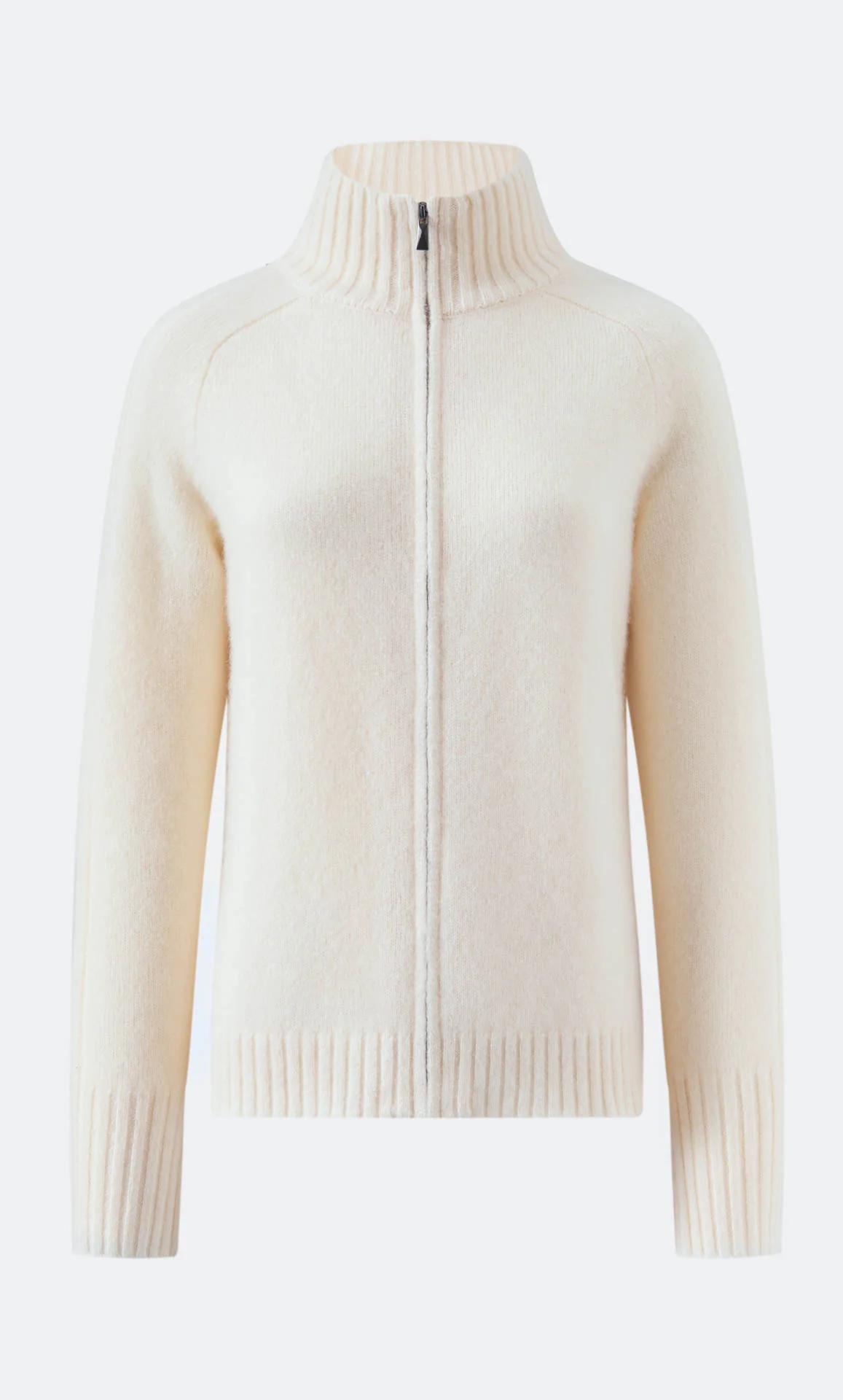Nevara Zipper Cardigan - Cashmere & Silk - Image 2