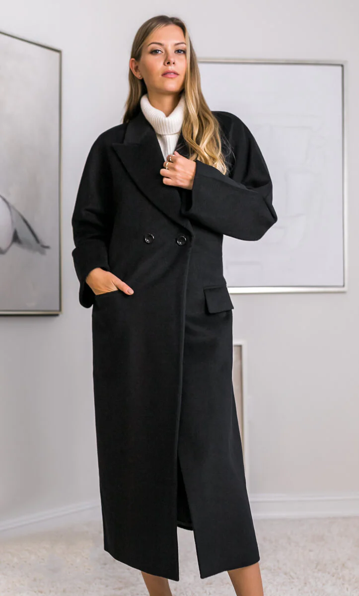Raphaella Double-Breasted Cashmere Coat - Image 18