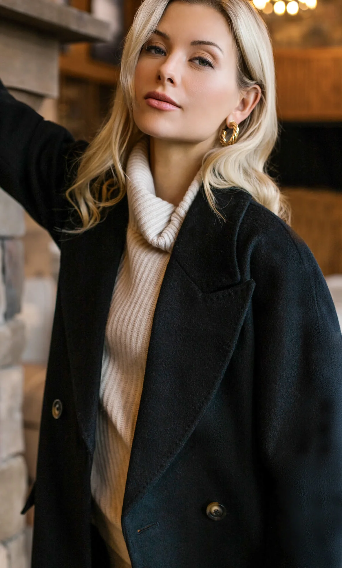 Raphaella Double-Breasted Cashmere Coat - Image 22