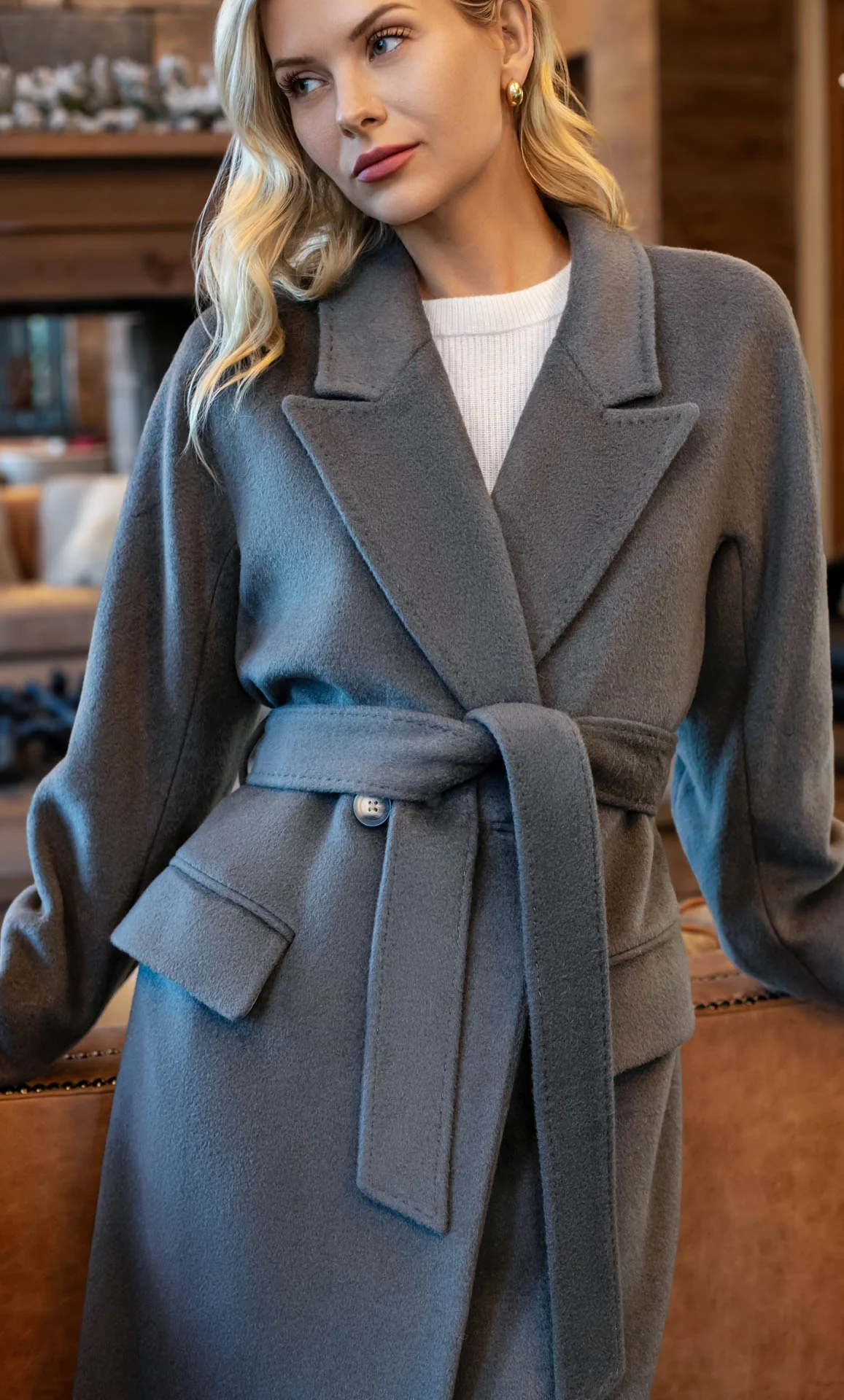 Raphaella Double-Breasted Cashmere Coat - Image 23