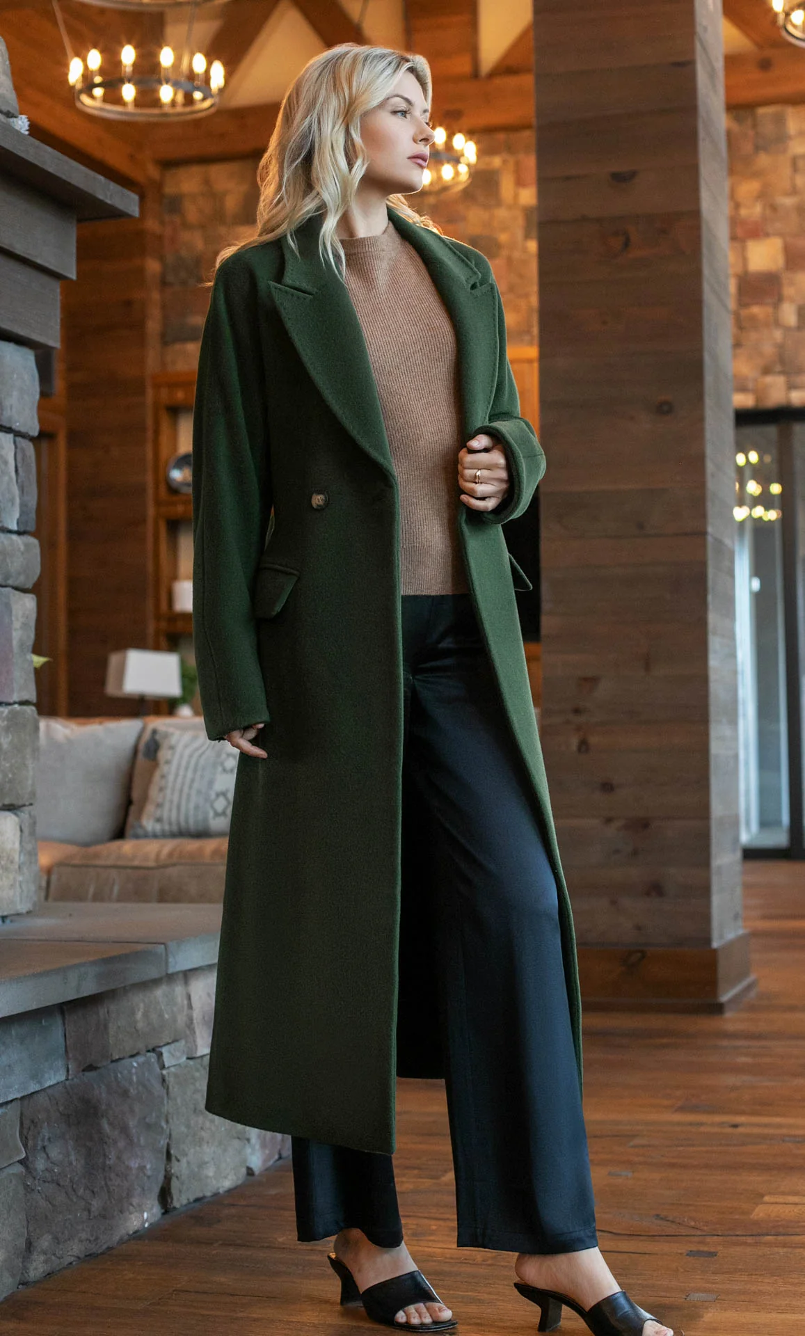 Raphaella Double-Breasted Cashmere Coat - Image 28