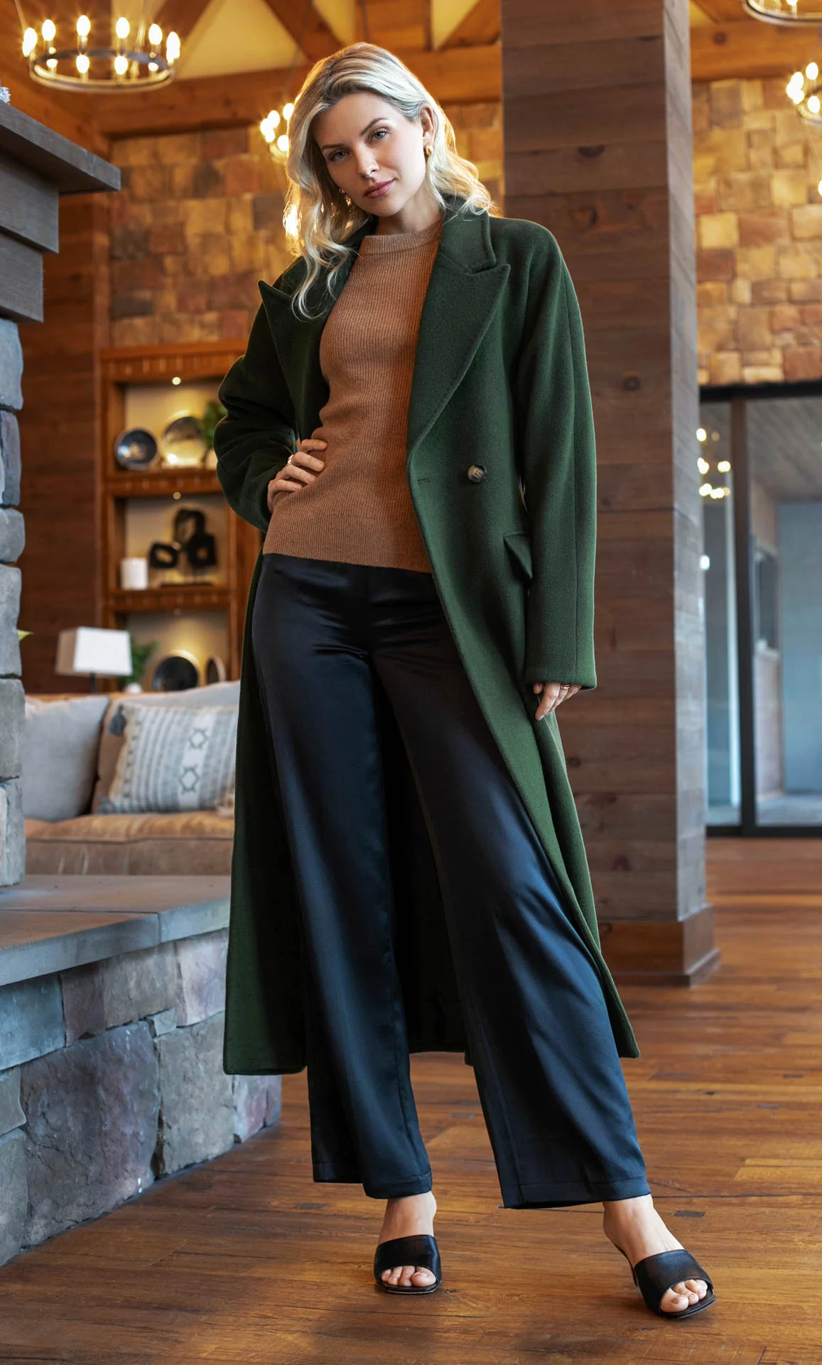 Raphaella Double-Breasted Cashmere Coat - Image 29