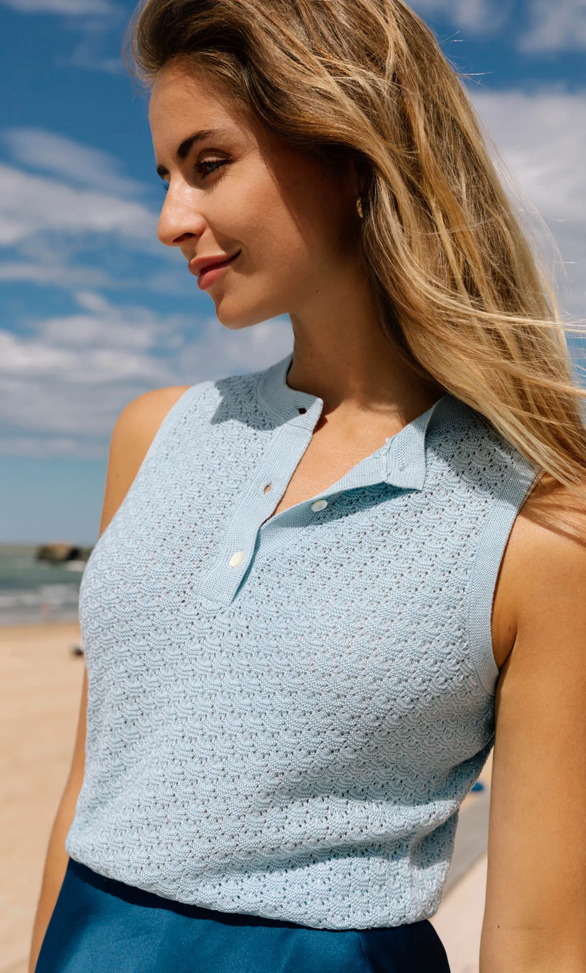 Serena Knit Tank - Silk & Cashmere - Image 3