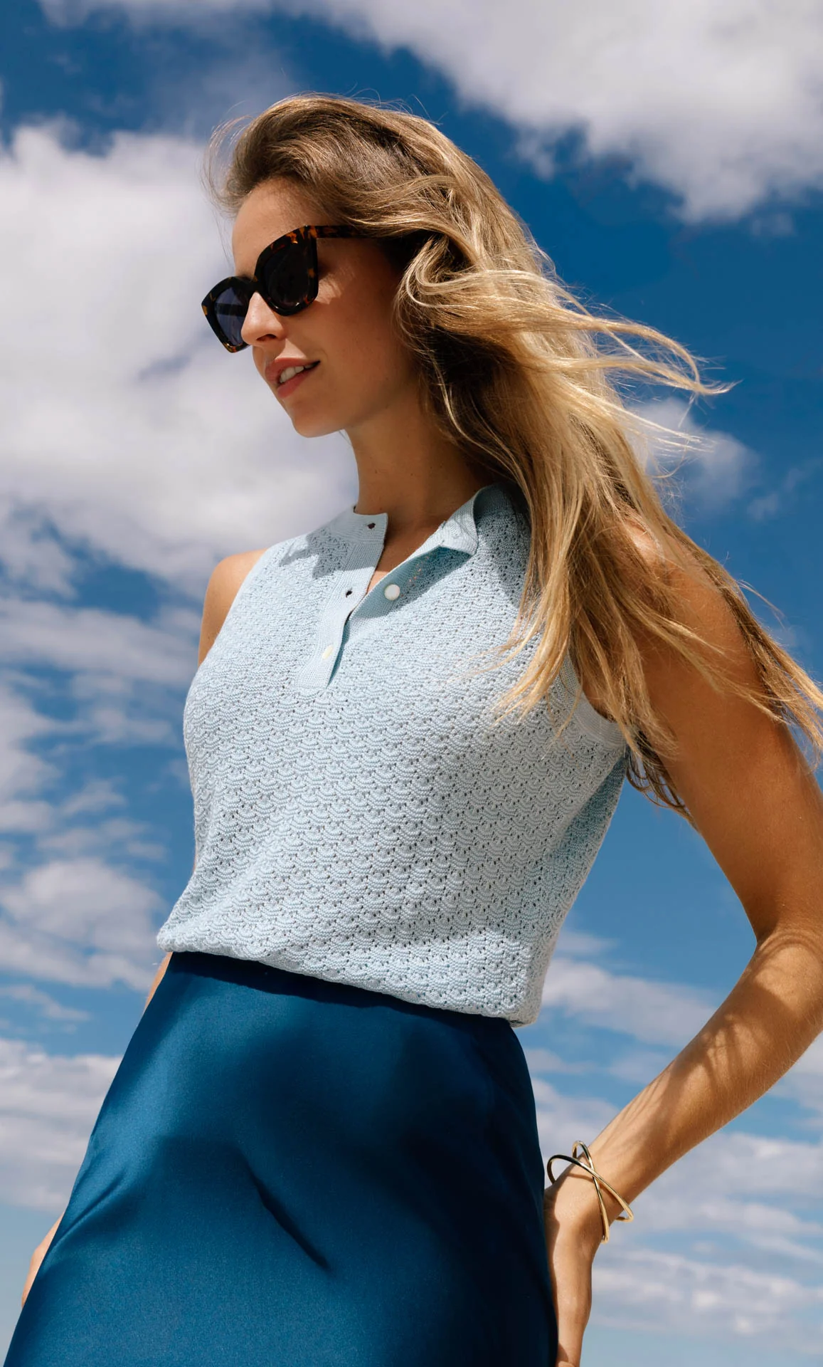 Serena Knit Tank - Silk & Cashmere - Image 5