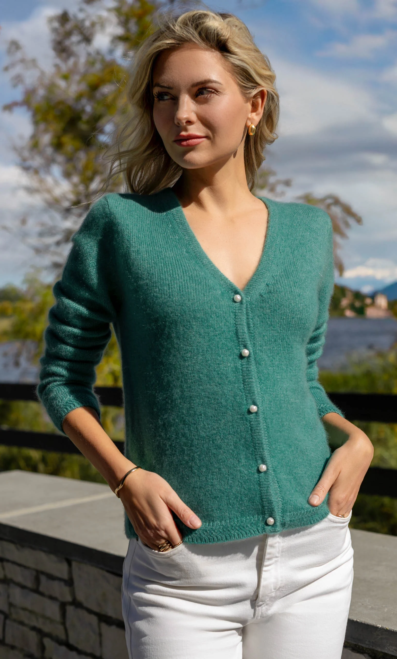 Valerie Cashmere-Silk Cardigan - Image 6
