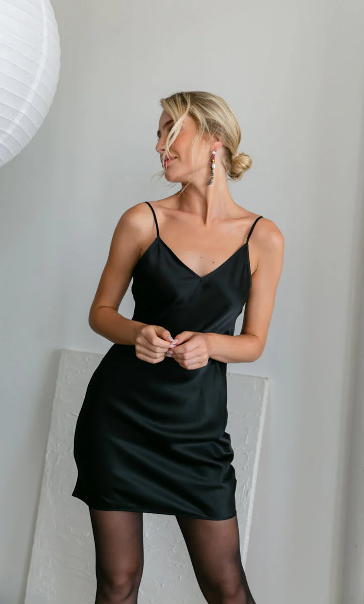 Venus Silk Slip Dress - Image 12
