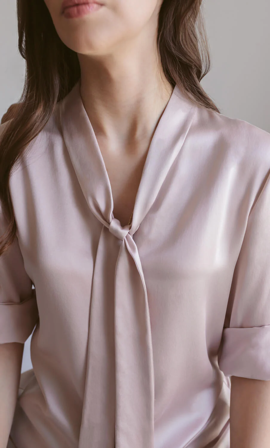 Vinci Silk Bow Blouse - Image 3
