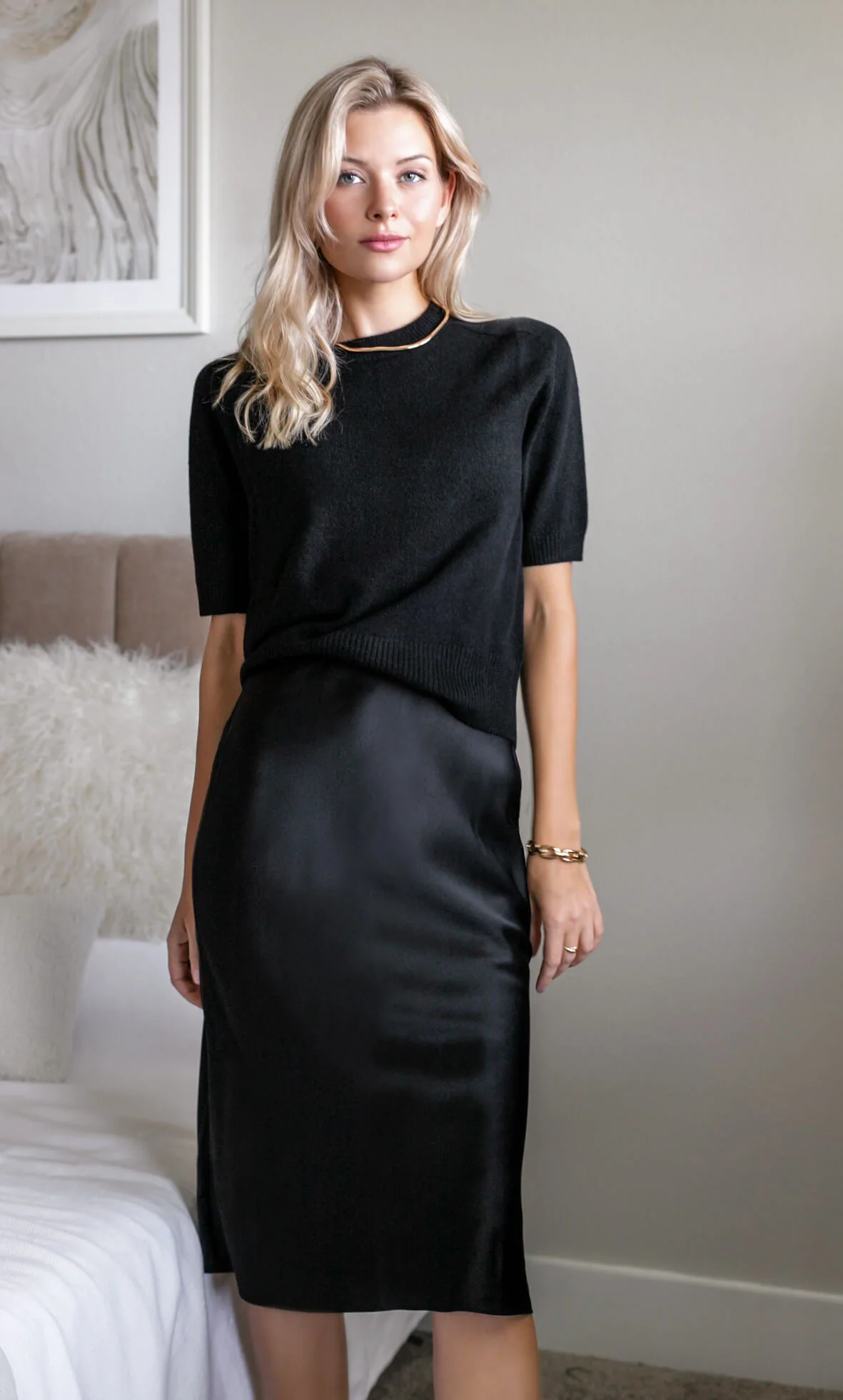 Vittoria Short-Sleeve Cashmere Sweater - Image 10