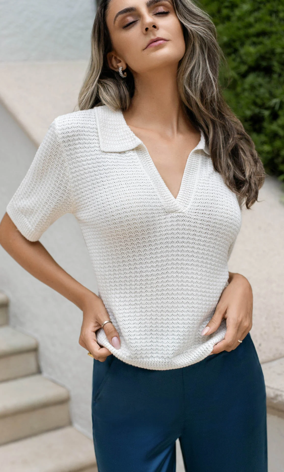 Waverly Knit Polo - Silk & Cashmere - Image 13
