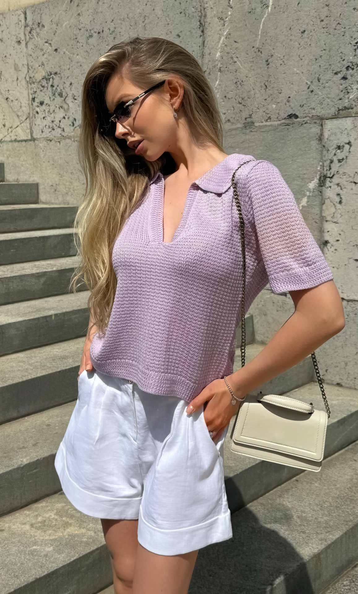 Waverly Knit Polo - Silk & Cashmere - Image 6