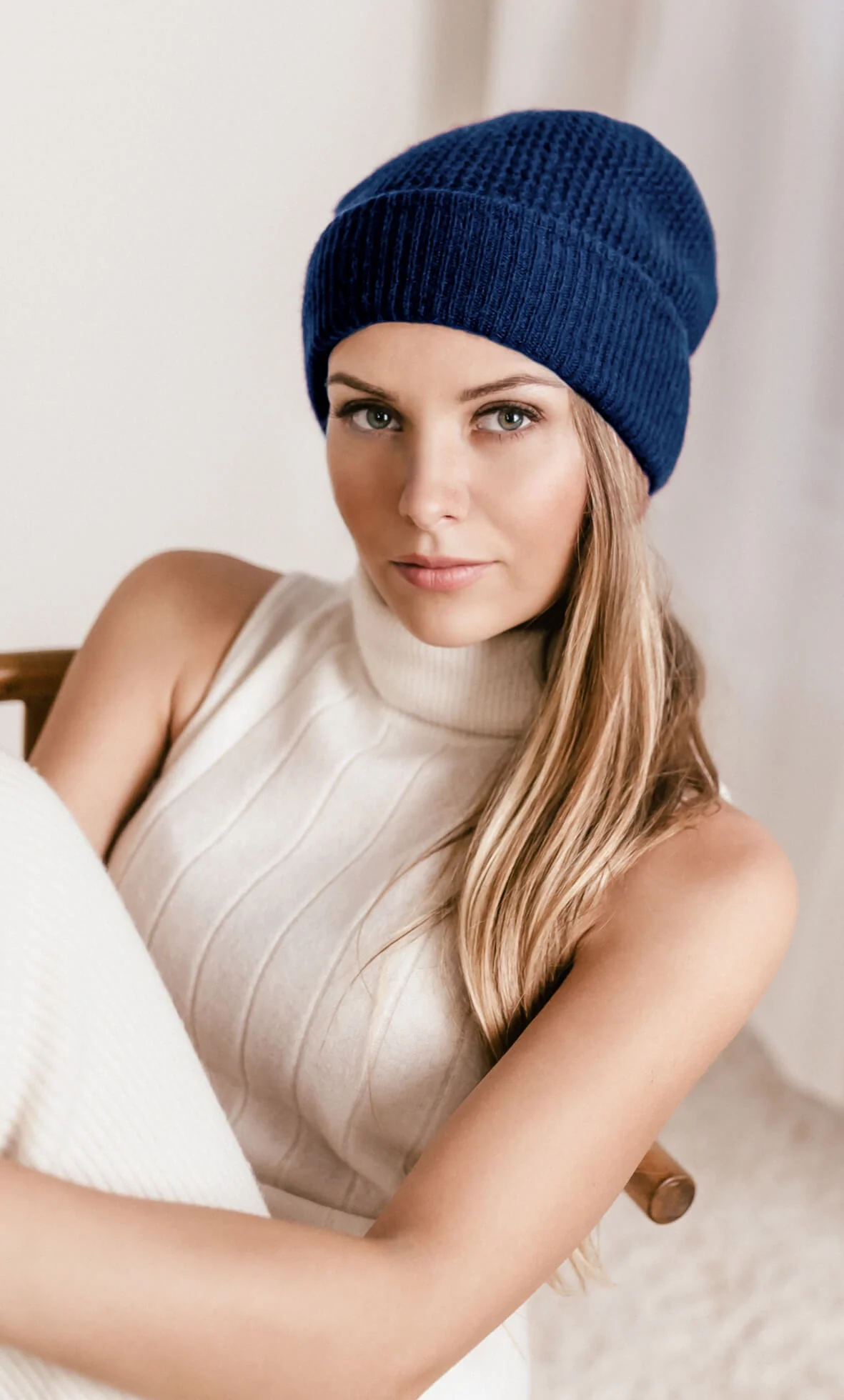 Wave Cashmere Beanie - Image 14