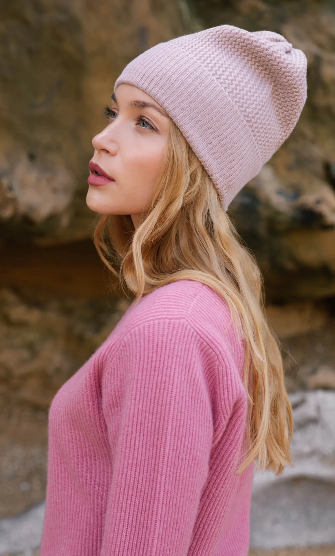 Wave Cashmere Beanie - Image 4